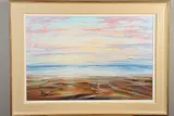 'Atlantic Shore III', a Scottish coastal landscape, oil on by Tom Barron, oil on canvas, sold Apr 2020