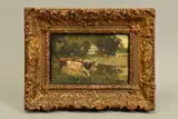 Untitled by John Rathbone Harvey, 1900, oil on board, sold Apr 2020