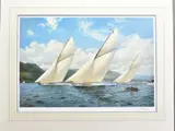 'Brittania Racing Valkyrie', a Limited Edition print of Racing Yachts, by Steven Dews, print, sold Mar 2020