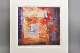 'Poppies and Satsumas', a Limited Edition print of a still life by Barbara Stewart, print, sold Mar 2020