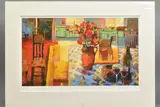 'Vernonnet', a Limited Edition print of a colourful room by Martin Decent, print, sold Mar 2020