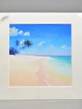 'Silent Shores', a Limited Edition print of a Tropical beach, 42/ by Duncan Palmer, print, sold Mar 2020