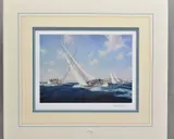 'Swan 46's off Herm Guernsey', a Limited Edition print of Racing Yachts, by Steven Dews, print, sold Mar 2020