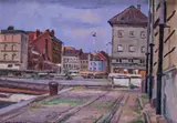 Untitled by Clifford Eric Martin Hall, Oil on board, sold Jun 2019