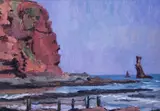 Smuggler~s CoveSigned by Clifford Eric Martin Hall, Oil on board, sold Jun 2019