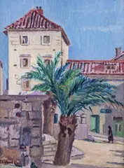 MakarskaSigned by Clifford Eric Martin Hall, Oil on board, sold Jun 2019