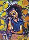 Untitled by Henry Sanders, Gouache, sold Jun 2019