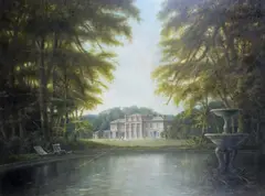 Hackwood ParkSigned and dated ~87 by Felix Kelly, Oil on board, sold Jun 2019