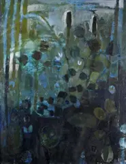 Tremendous Moth NightSigned by Mary Newcomb, Oil on canvas, offered Jun 2019