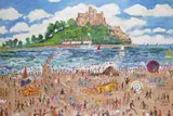 St Michael~s Mount, Cornwall Signed, also signed on stretcher verso Oil on canvas, unframed 101 x 152cm ++Good condition by Simeon Stafford, Oil on canvas, unframed, offered Jun 2019