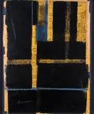 Newspaper Composition 1962/1973Signed and dated 1962/1973 versoOil and by Theodore Mendez, 1962, Oil and newspaper on canvas, offered Jun 2019
