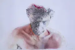 Head and Body 2 by Sara Rossberg, 1991, watercolour and pencil, sold Jun 2019