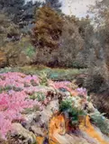 Gravel Pit head by Walter F. R. Tyndale, Watercolour, offered Jun 2019