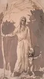 Mother and ChildSignedSepia by Augustus John, watercolour, sold Jun 2019