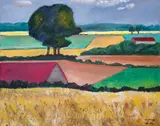 Norfolk landscapeSigned with initials by Joan Zuckerman née Isaacs, Oil on canvas, sold Jun 2019