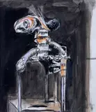 Untitled by Graham Sutherland, 1950, Watercolour and charcoal, sold Jun 2019