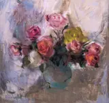 The yellow roseSigned by Lena Alexander, Pastel, sold Jun 2019