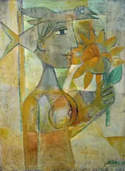 Untitled by Harry Gordon, Oil on canvas, sold Jun 2019