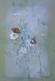 Small tortoiseshell butterfliesSignedWatercolour with bodycolour34 by Gordon Beningfield, Watercolour with bodycolour, offered Jun 2019