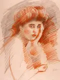 A Parisian lady SignedRed chalk and by Paul César Helleu, pencil, offered Jun 2019