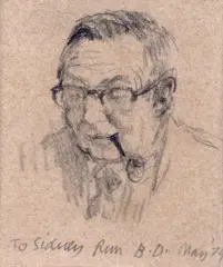 Sidney C by Bernard Dunstan, Pencil on buff paper, sold Jun 2019