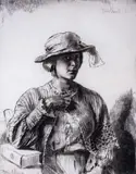 Le Casaquin de Laine, The Linen Jacket, 1923/24 Signed Etching, from the only edition of 76, ref by Gerald Brockhurst, Etching, from the only edition of, sold Jun 2019