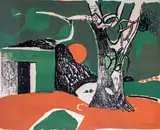 Winter Landscape Signed and dated ~49Lithograph42 by Keith Vaughan, Lithograph, sold Jun 2019