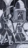 Illustrations for the Arabian Nights by Eric Fraser, ink, sold Jun 2019