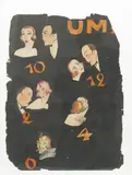 Design for a poster watercolour on paper, framed unsigned 48 x 33cm by Dorte Clara Dodo Burgner, watercolour on paper, sold Mar 2019