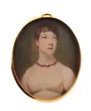 Portrait miniature of a lady by William John Newton, 1810, oil, offered Mar 2019