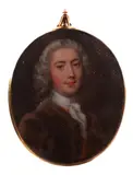 Portrait miniature of a gentleman by Christian Friedrich Zincke, oil, sold Mar 2019