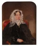 Portrait miniature of Mrs Robert Holford chatalaine of Westonbirt by Henry Moseley, oil, sold Mar 2019