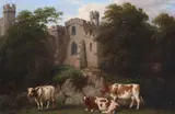 The Chapel, Haddon Hall Signed and dated 1857, also titled and dated verso Oil on board 24.5 x 35cm; 9¾ x 14in Provenance: Sold to Mr H by Thomas Baker, 1857, Oil on board, offered Mar 2019