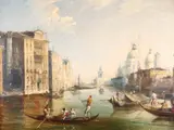 The Grand Canal by Edward Pritchett, Oil on canvas, sold Mar 2019