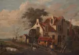 Untitled by P. D. Cauwer, Oil on panel, offered Mar 2019