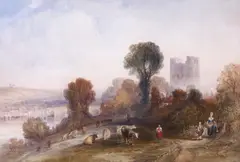 Rochester Castle by Charles Marshall, Watercolour with bodycolour and stopping out, offered Mar 2019