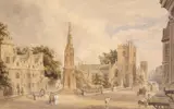 A view of Martyr's Cross by George Pyne, Watercolour over pencil, sold Mar 2019