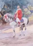 Untitled by Frederick Arthur Bridgman, 1900, Watercolour, sold Mar 2019