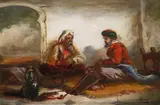 SmokingSignedOil on panel31 by William James Müller, Oil on panel, offered Mar 2019
