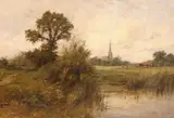 Untitled by Henry John Kinnaird, Oil on canvas, sold Mar 2019
