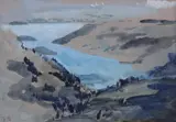 The Blue River from the RigiSigned with by Hercules Brabazon Brabazon, Watercolour, sold Mar 2019