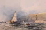 A sailing ship off a harbourSignedWatercolour12 by Theodore Henry Adolphus Fielding, Watercolour, offered Mar 2019
