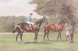 Ard Patrick and SceptreSigned and titledWatercolour with bodycolour by John Beer, Watercolour with bodycolour heightened with white, sold Mar 2019