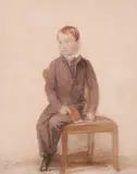 Seated Boy with a BookSigned with initials and dated 1818Watercolour24 by Joshua Cristall, 1818, Watercolour, sold Mar 2019