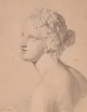 Head of Venus by James Ward, Pencil heightened with white on buff paper, offered Mar 2019