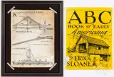 illustration for ABC Book of Early Americana by Eric Sloane, ink, sold Feb 2022
