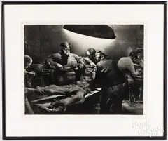 Accident Ward by Robert Riggs, lithograph, sold Feb 2022