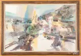 titled Satuario De Chimayo by Arturo Chavez, watercolor, offered Feb 2022