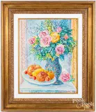 still life by Jean Lareuse, watercolor, sold Feb 2022
