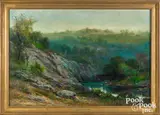 landscape Along the Tulpehoken by Christopher Shearer, oil on canvas, sold Jan 2022